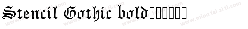 Stencil Gothic bold字体转换